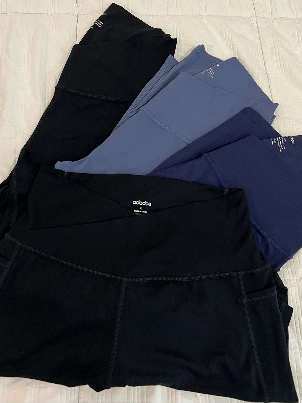 ODODOS | bundle of 4 | Cross Waist Leggings with Pockets